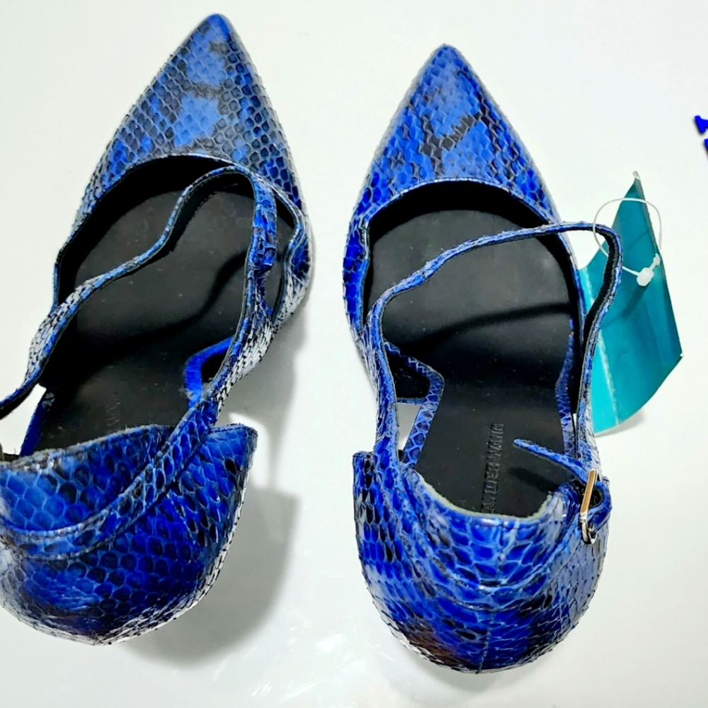 Alexander Wang Blue Snakeskin shoes